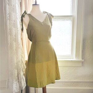 chartreuse dress
